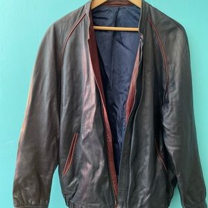 Leather Jacket Vintage French Egesport
